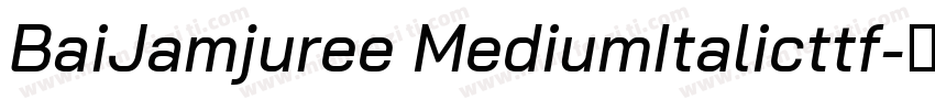 BaiJamjuree MediumItalicttf字体转换